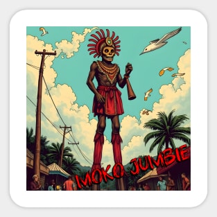 MOKO JUMBIE – FULL COLOUR – FETERS AND LIMERS – CARIBBEAN FOLKLORE EVENT DJ GEAR Sticker